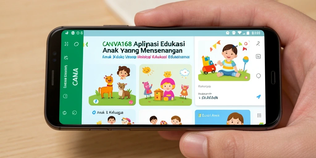 Tampilan antarmuka menarik dan interaktif dari aplikasi Edukasi Anak.