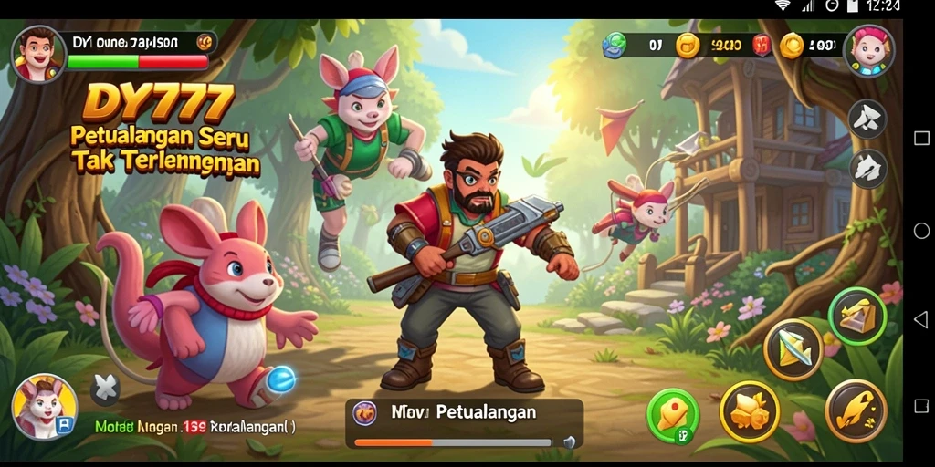 Tampilan antarmuka <strong>DY777</strong> yang menawan saat menjelajahi dunia Petualangan.