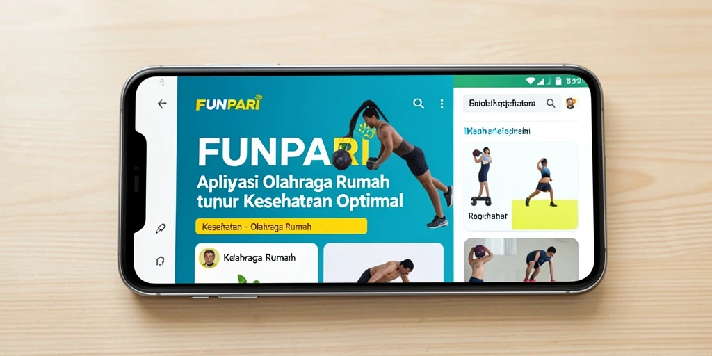 Tampilan antarmuka aplikasi FUNPARI yang menarik dan informatif.