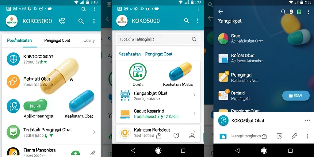 Tampilan antarmuka aplikasi KOKO5000 yang sederhana dan intuitif.