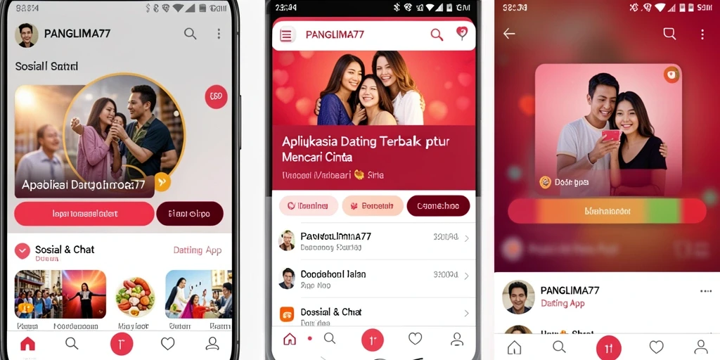 Tampilan antarmuka utama aplikasi PANGLIMA77 yang menarik dan mudah digunakan.