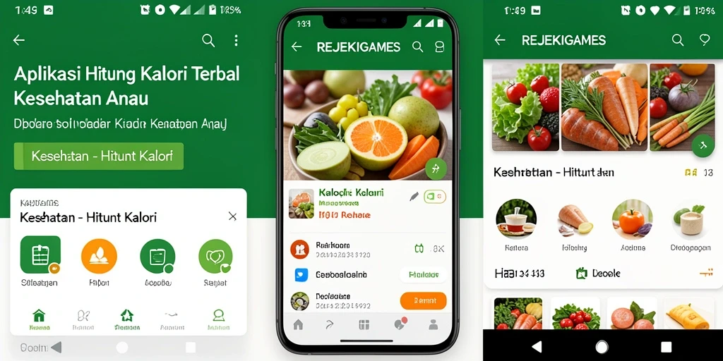 Tampilan antarmuka REJEKIGAMES yang user-friendly untuk hitung kalori.