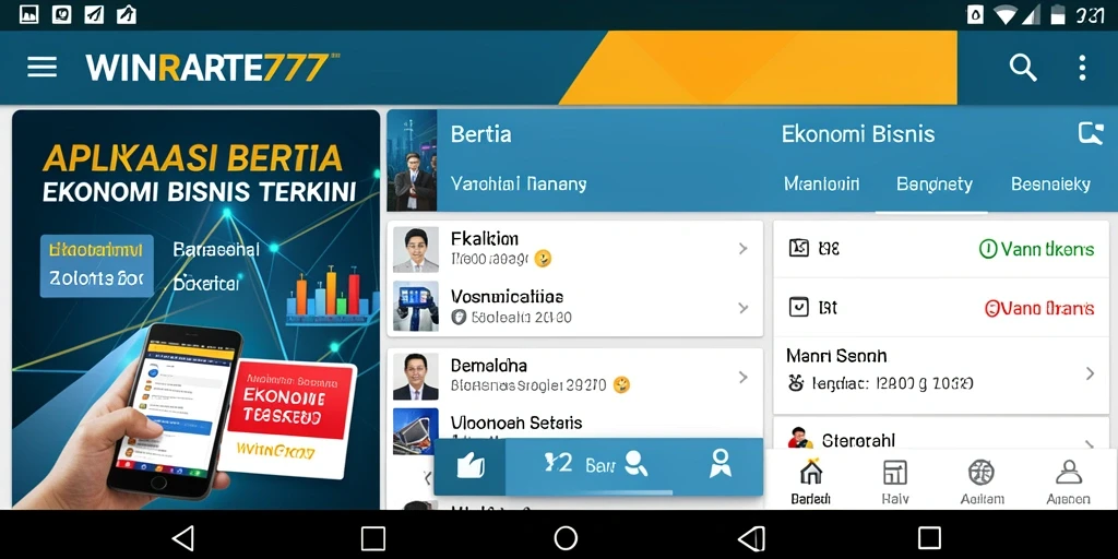 Tampilan antarmuka aplikasi WINRATE777 yang informatif dan user-friendly.