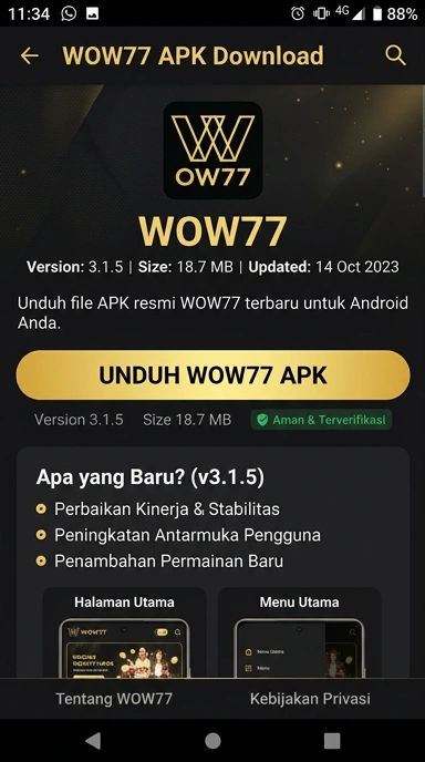 Unduh APK wow77: Panduan Lengkap untuk Pengguna Android